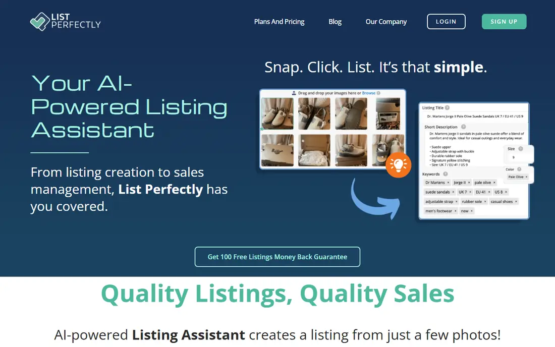 List Perfectly homepage