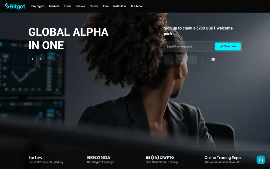 Bitget homepage