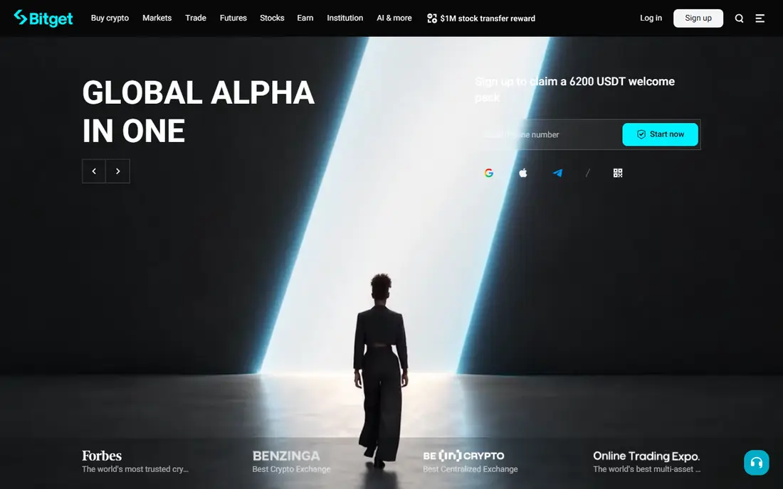 Bitget homepage