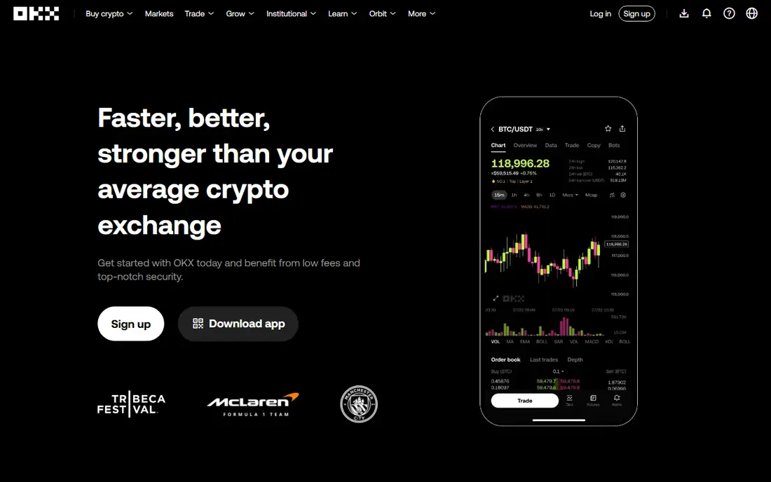 OKX homepage