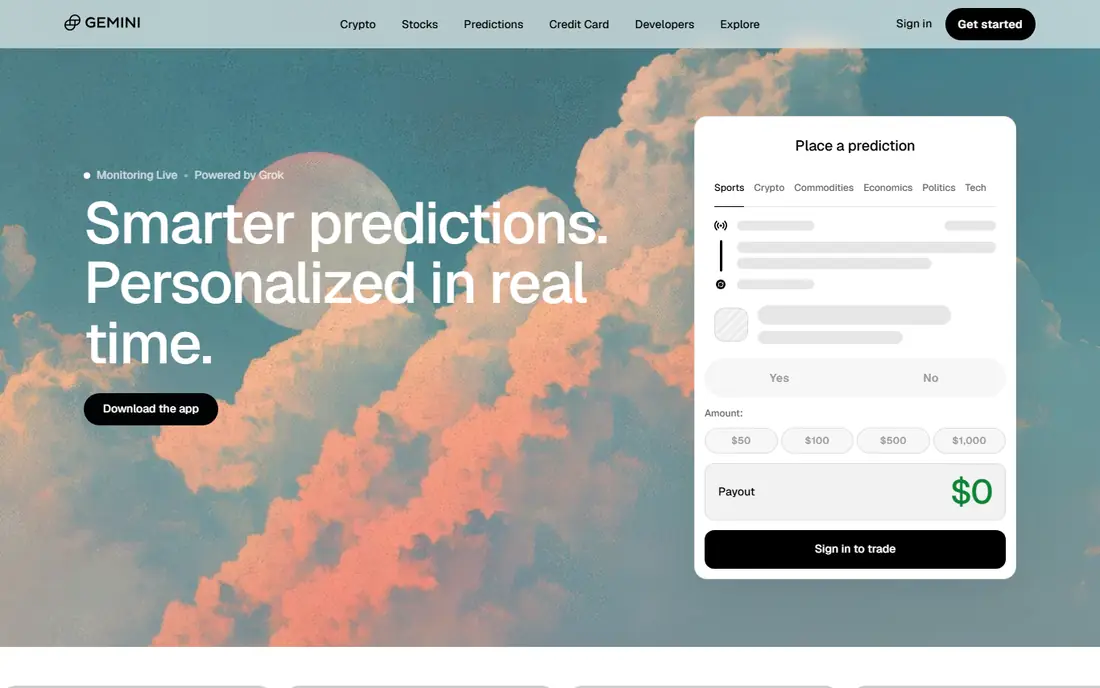 Gemini homepage