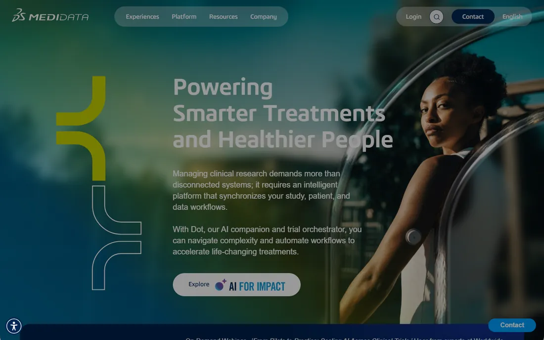 Medidata homepage