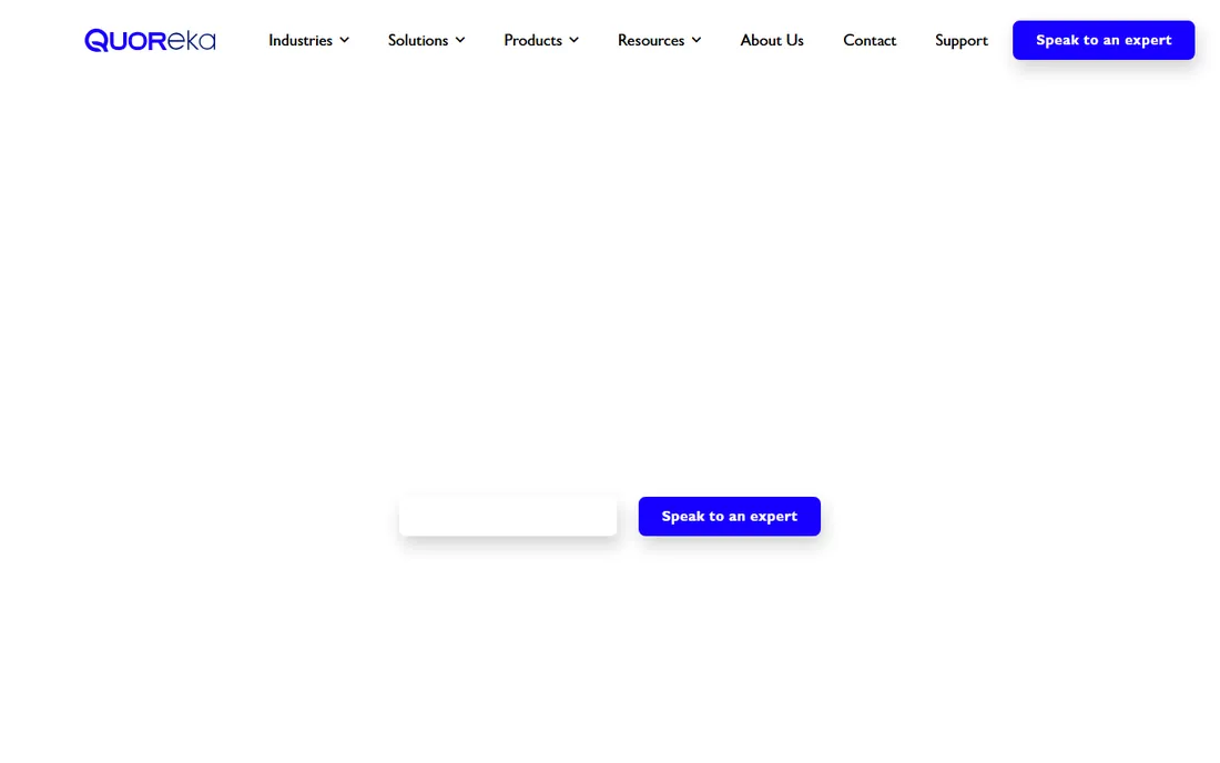 Quoreka homepage