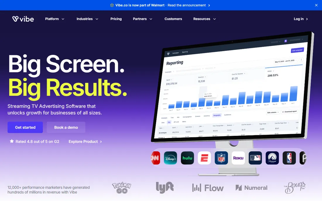 Vibe.co homepage