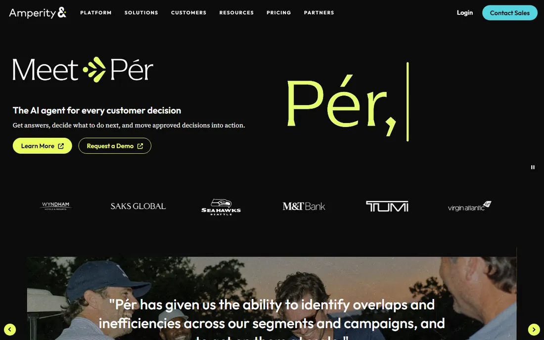 Amperity homepage
