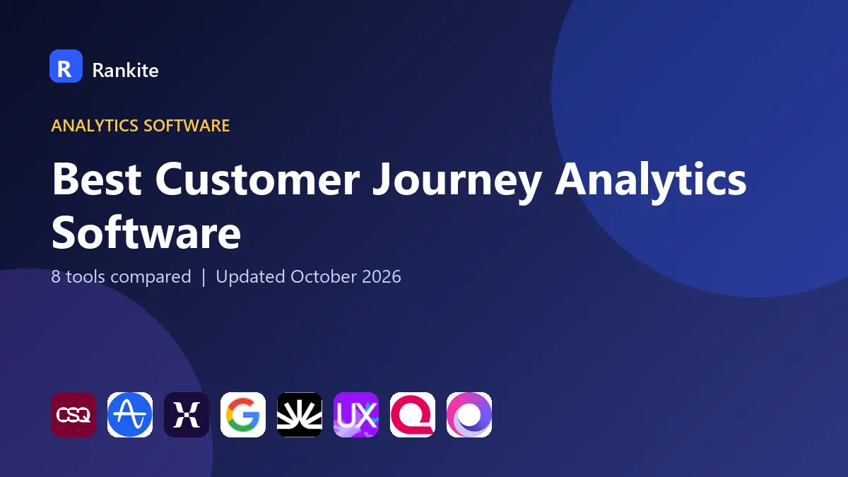 Best Customer Journey Analytics Software in 2026: 8 Tools Compared