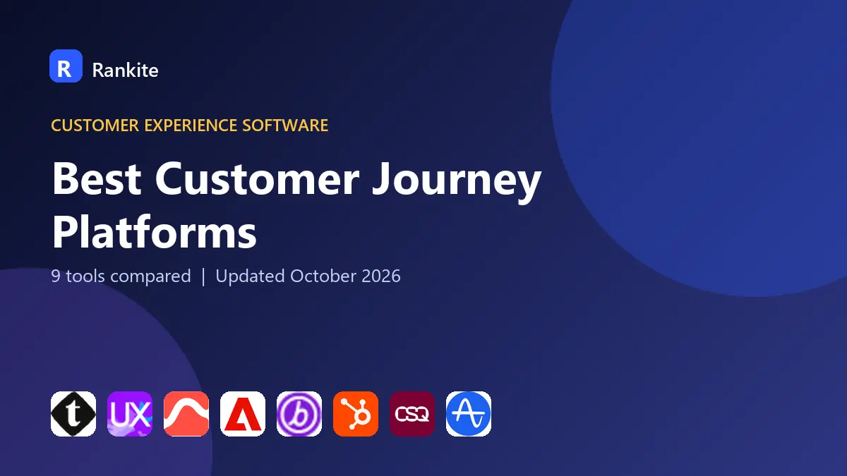 Best Customer Journey Platforms in 2026: 9 Platforms Compared
