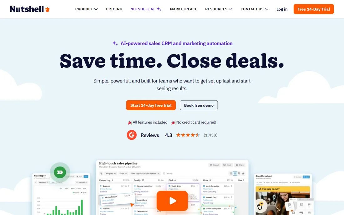 Nutshell homepage