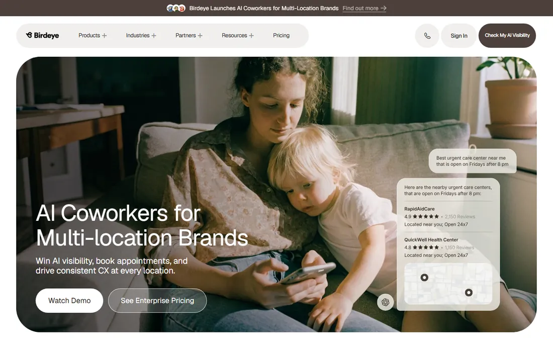 Birdeye homepage