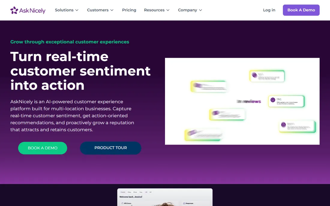 AskNicely homepage