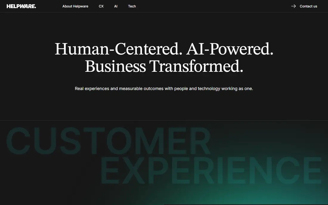 Helpware homepage