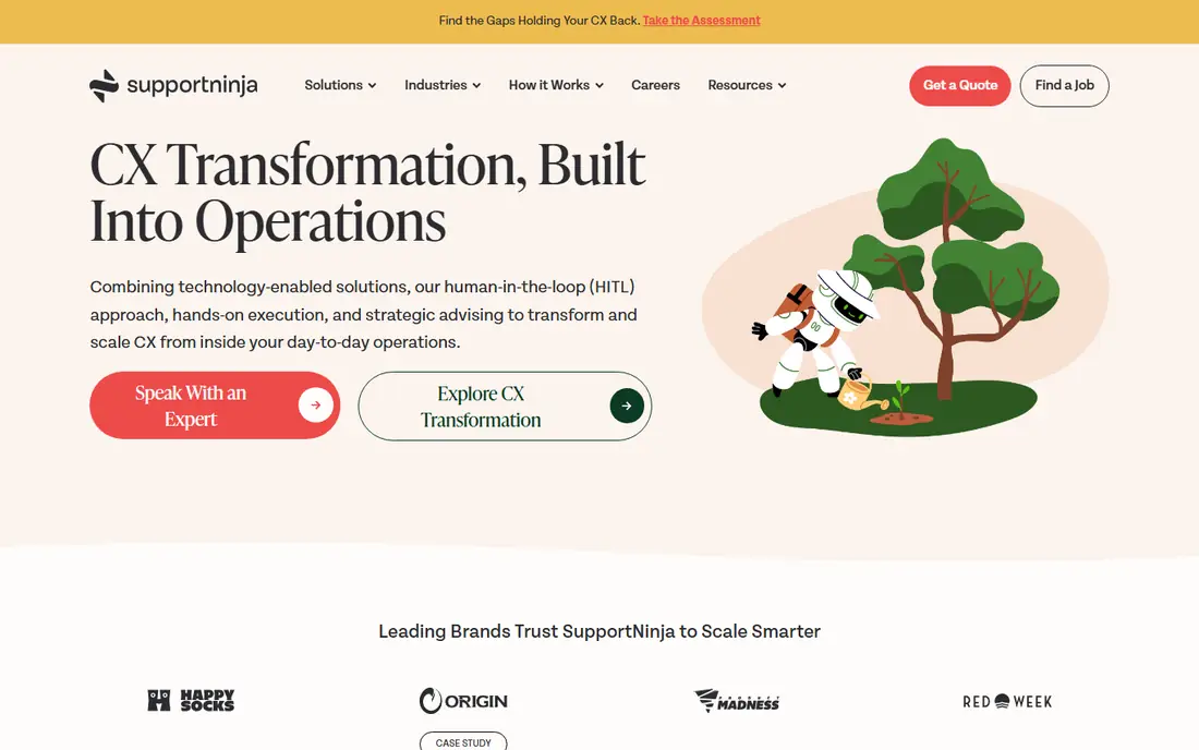 SupportNinja homepage