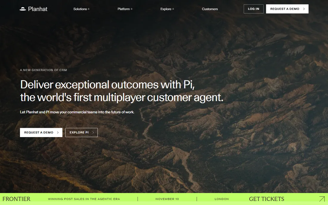 Planhat homepage