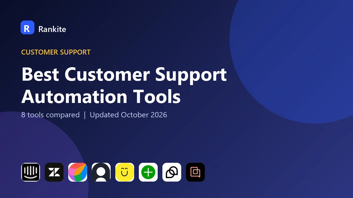 Best Customer Support Automation Tools in 2026: 8 Tools Compared