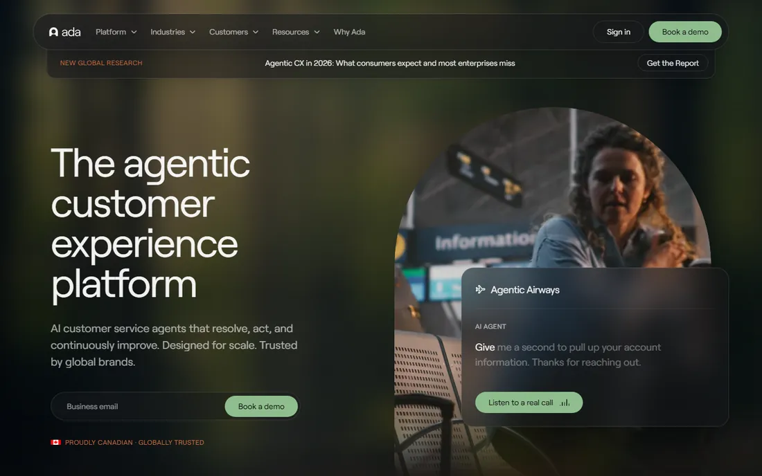 Ada homepage