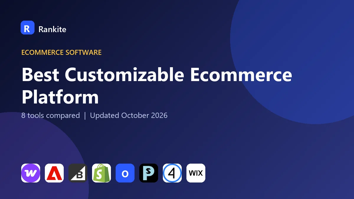 Best Customizable Ecommerce Platform: 8 Tools Compared