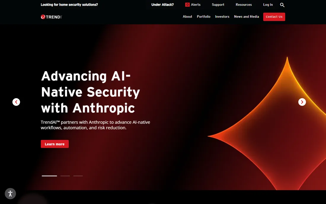 Trend Micro homepage