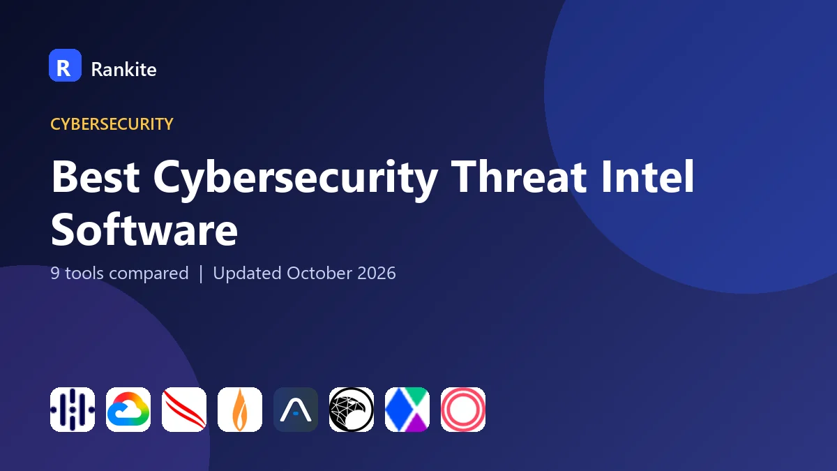 Best Cybersecurity Threat Intel Software in 2026: 9 Tools Compared