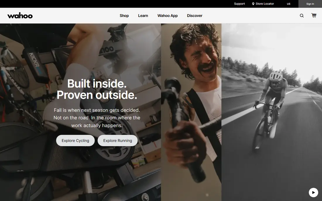 Wahoo SYSTM homepage