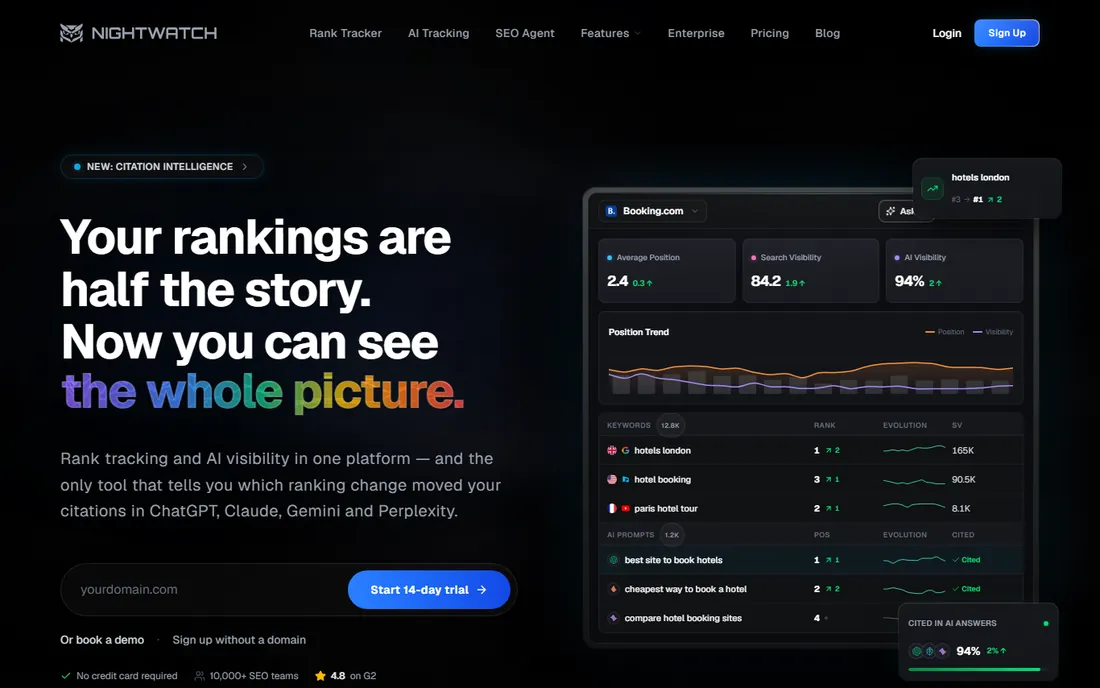 Nightwatch homepage