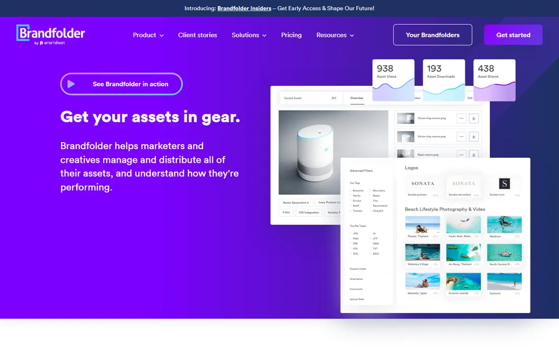 Brandfolder homepage
