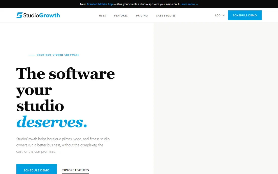 StudioGrowth homepage