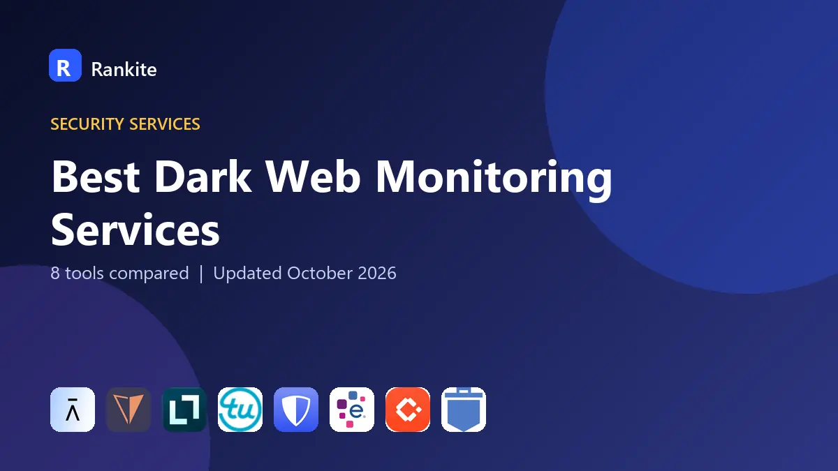 Best Dark Web Monitoring Services in 2026: 8 Tools Compared