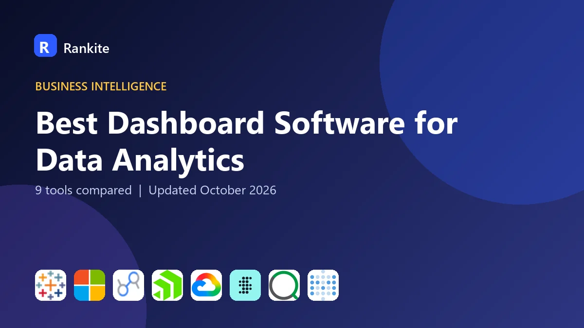 Best Dashboard Software for Data Analytics in 2026: 9 Tools Compared