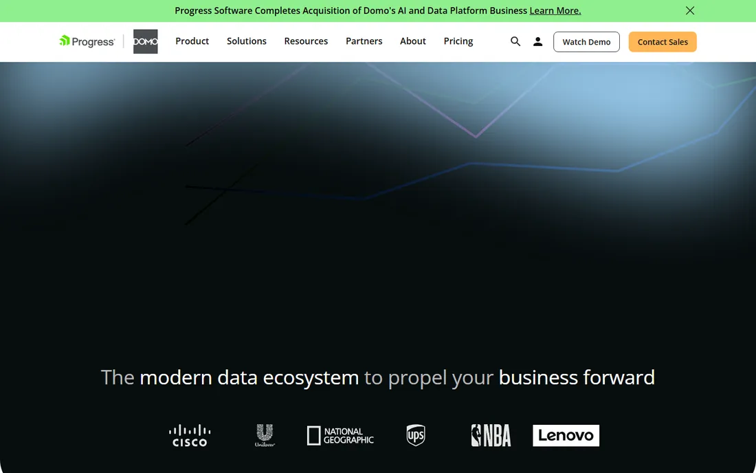 Domo homepage