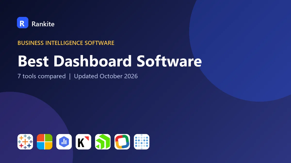 Best Dashboard Software: 7 Tools Compared