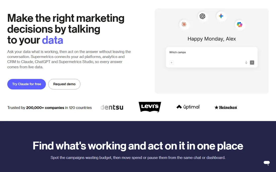 Supermetrics homepage