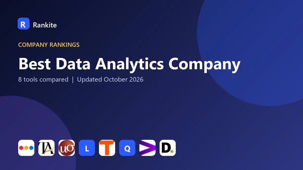Best Data Analytics Company in 2026: 8 Companies Compared