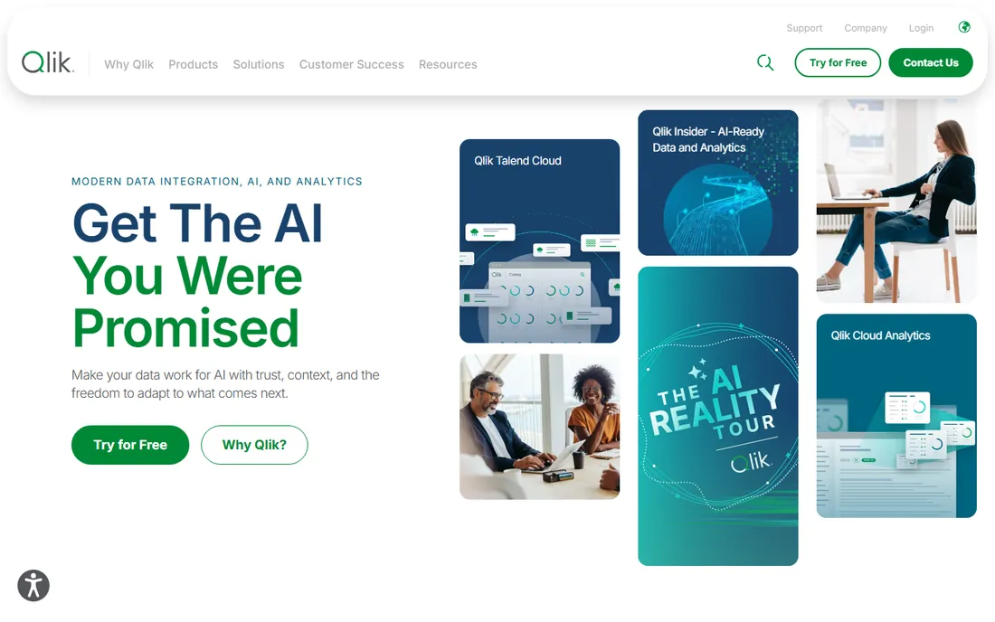 Qlik homepage