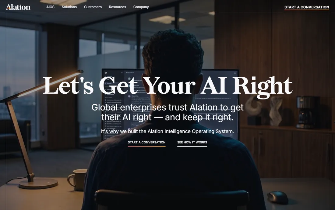 Alation homepage