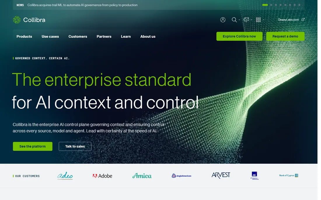 Collibra homepage