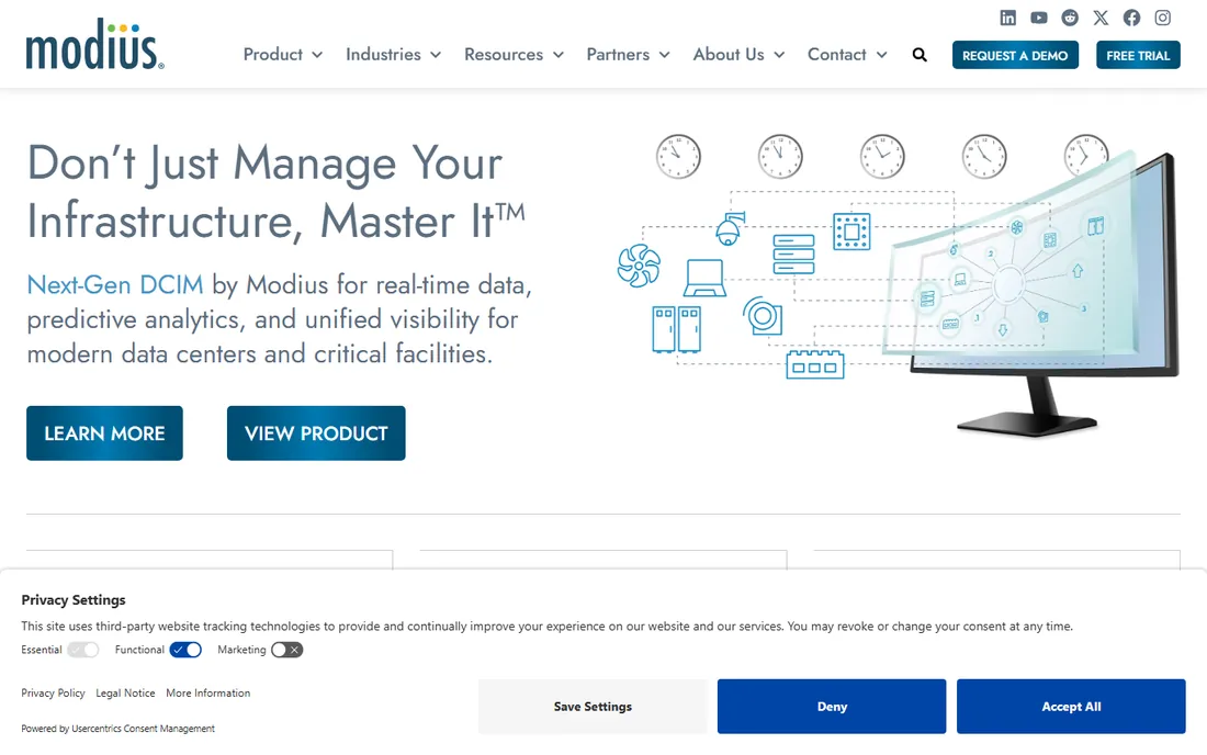 Modius OpenData homepage