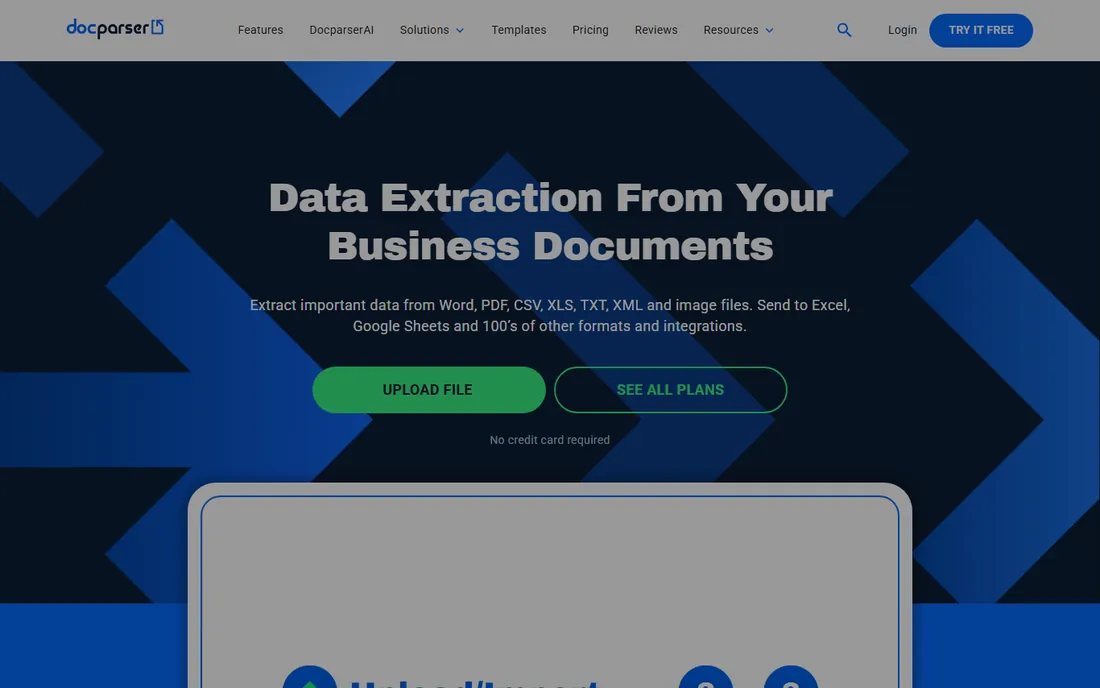 Docparser homepage