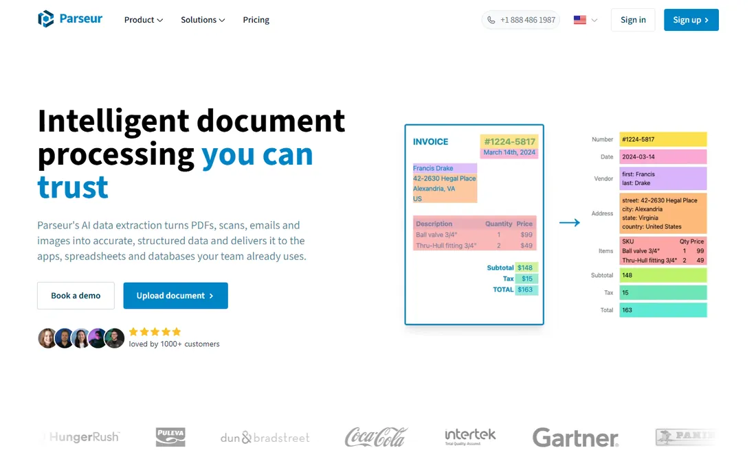 Parseur homepage