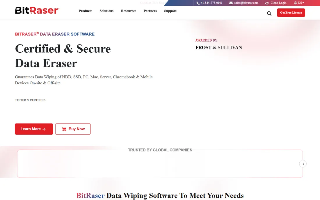 BitRaser homepage