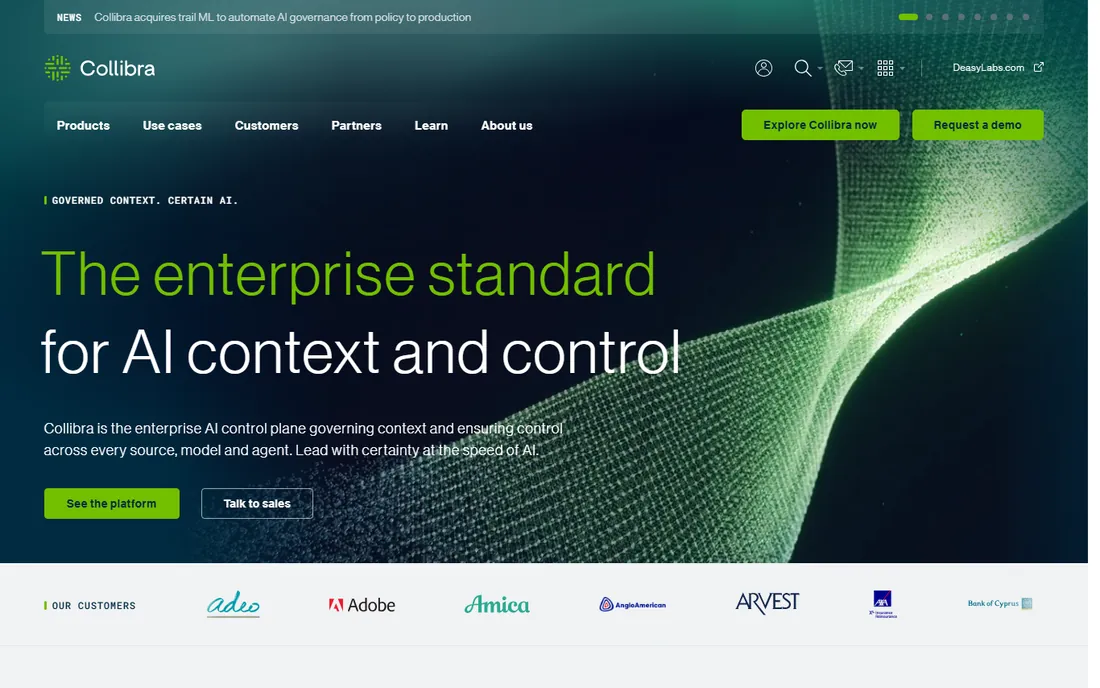 Collibra homepage