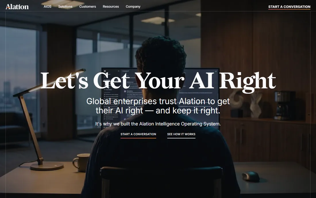 Alation homepage