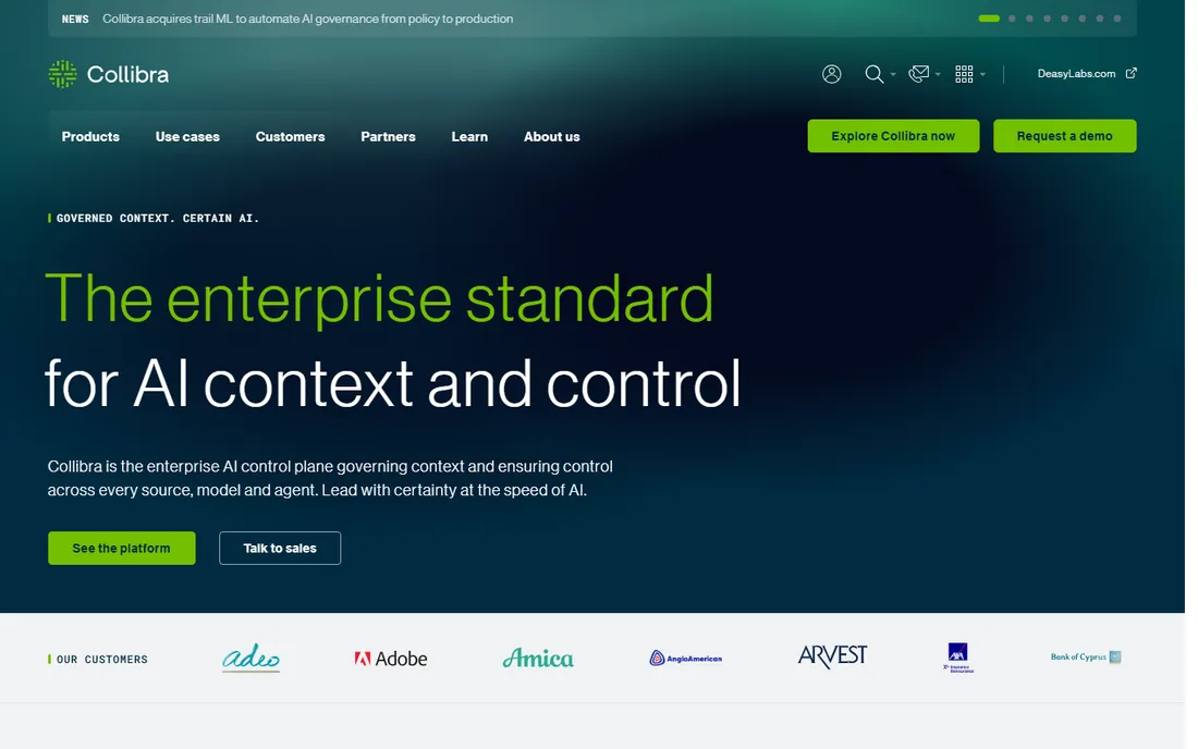 Collibra homepage