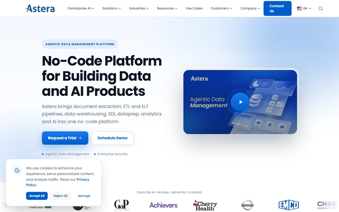 Astera homepage
