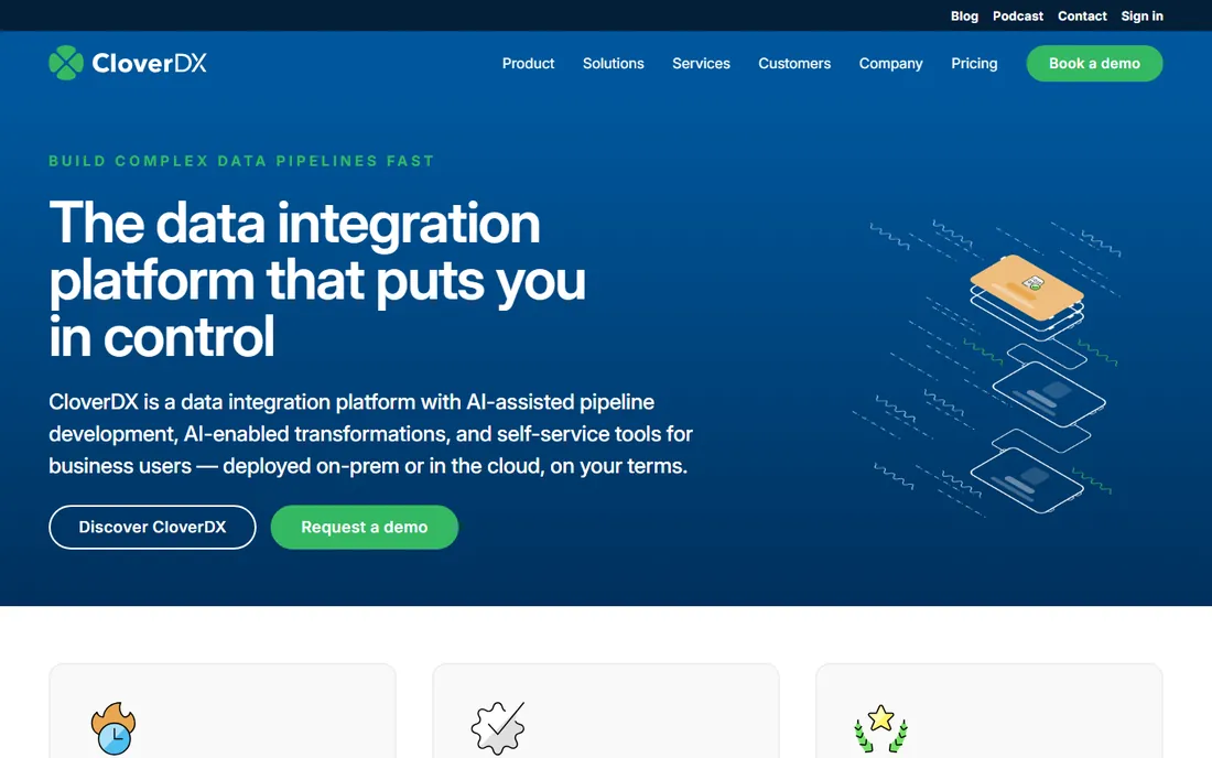 CloverDX homepage
