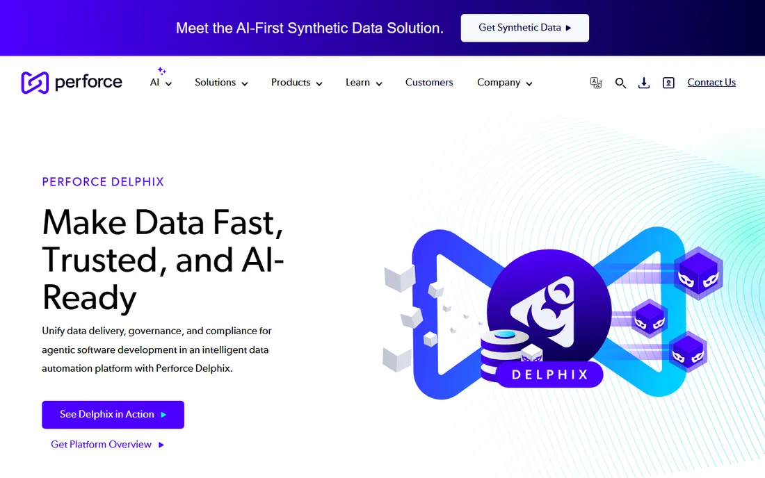 Delphix homepage