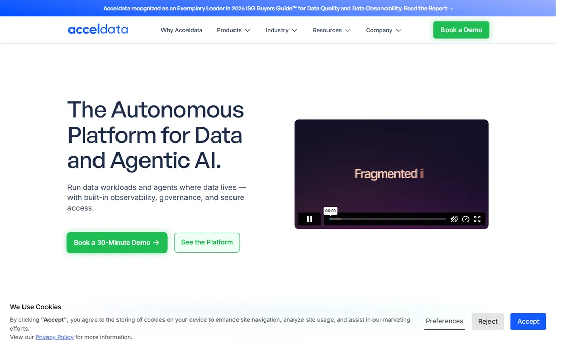 Acceldata homepage