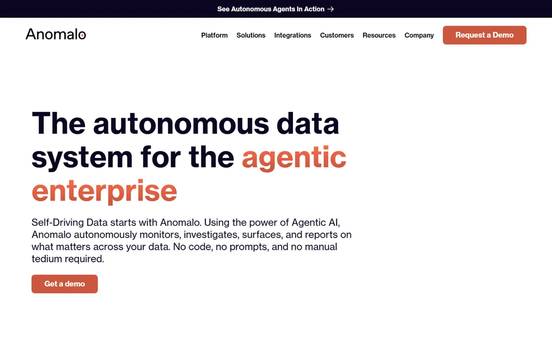 Anomalo homepage