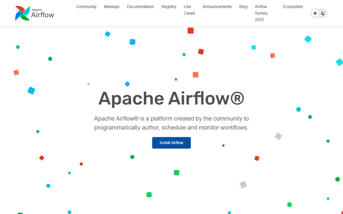 Apache Airflow homepage