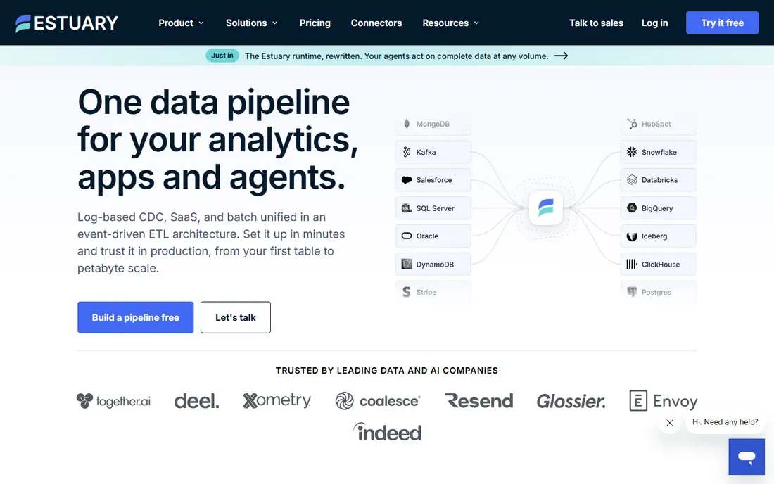 Estuary homepage