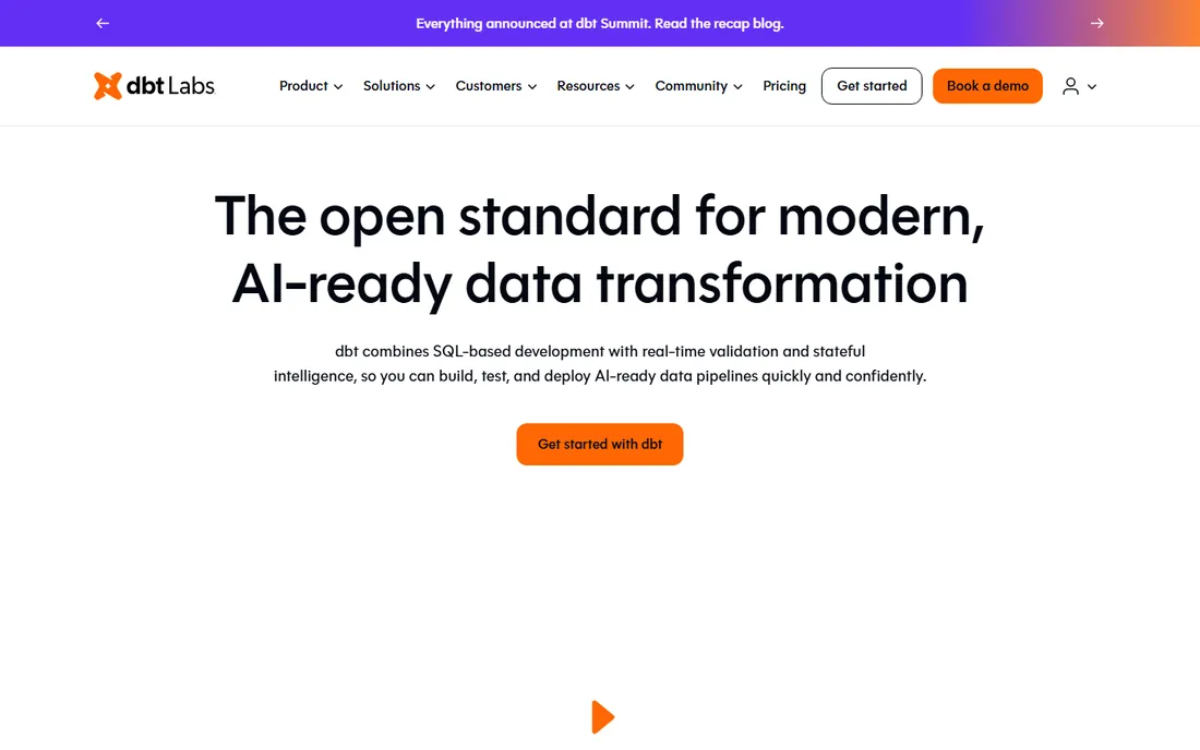 dbt homepage